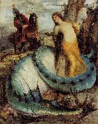 Arnold Bocklin Angelika von einem Drachen bewacht oder Angelica und Ruggiero china oil painting reproduction